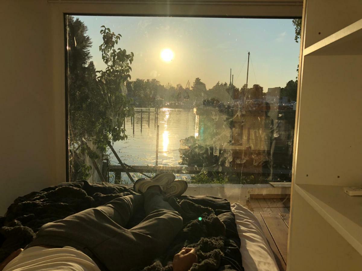 Tiny House Oder Ferienwohnung Auf Der Sunset Marina Berlin Dış mekan fotoğraf